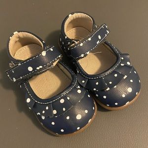 See Kai Run! Navy Blue Polka Dot Mary Janes